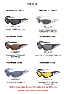 Multiple color options for polarized cycling sunglasses with stylish sport frame models
