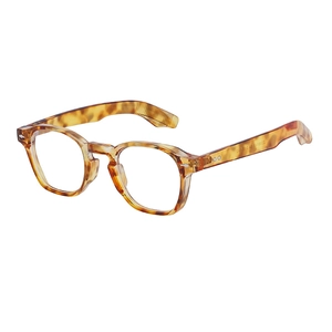 Classic round tortoise shell eyeglasses frame with vintage rivets and durable acetate finish