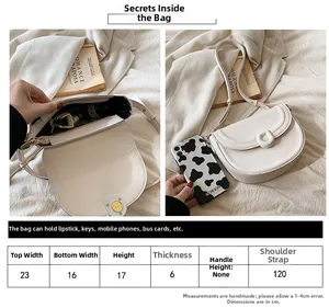 Size chart for the minimalist saddle bag showing dimensions and interior storage capacity