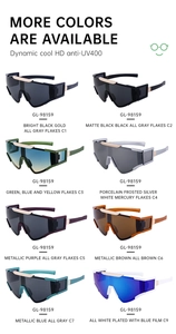 Détails des lunettes de cyclisme GL-98159 avec protection UV400 et verres HD haute qualité