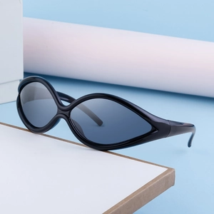 Y2K Sports Sunglasses Futuristic Irregular PC Frame UV400 Protection Windproof Cycling Outdoor Eyewear For Men Women