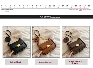 Detailed comparison of mini crossbody bags in black, brown, and coffee faux leather