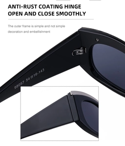 Detail of durable rust-proof hinge and matte black frame with smooth opening mechanism