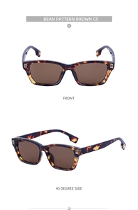Gros plan sur des lunettes de soleil carrées vintage avec monture en écaille