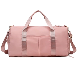 Women Travel Duffel Bag Waterproof Nylon Sports Gym Tote With Independent Shoe Compartment Dry Wet Separation Luggage Strap