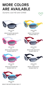 Détail macro des lunettes Y2K LDH-6735 avec verres HD anti-UV400 et monture à texture tissée