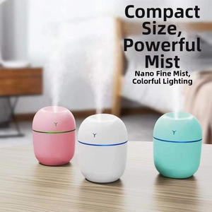 Mini-USB-Luftbefeuchter-Set mit Nano-Nebel und farbenfrohem LED-Atemlicht-Effekt