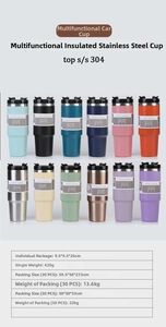 Selection of 30oz insulated stainless steel tumblers in 12 vibrant colors