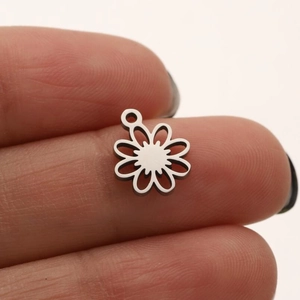 Pendentifs marguerites vintage en acier inoxydable pour colliers et bracelets DIY