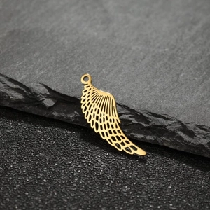 Pendentifs Ailes Ange Ajourés Charms En Acier Inoxydable Pour Fabrication De Bijoux DIY Colliers Bracelets Mode