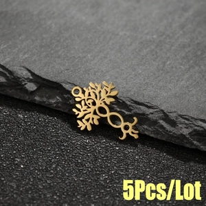 Tree Of Life DNA Helix Pendant Stainless Steel Hollow Out DIY Jewelry Making Findings Pastoral Style Accessory