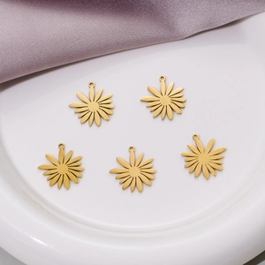 Pendentifs Marguerite En Acier Inoxydable Pour Fabrication De Bijoux Collier Bracelet Accessoires DIY Fleur