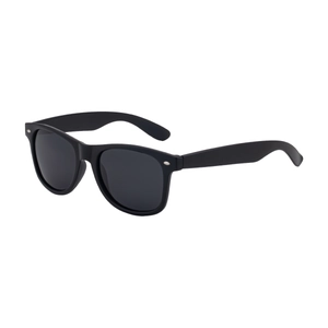 Classic matte black square polarized sunglasses for men in a stylish outdoor design