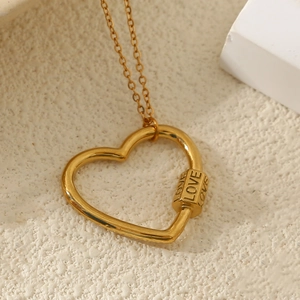 Collier Pendentif En Acier Inoxydable Plaqué Or Mauvais Œil Cœur Abeille Motif Matelassé Bijoux Pour Femmes Filles Chic Cadeau