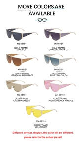 Affichage matriciel de lunettes de soleil oversize avec verres teintés colorés