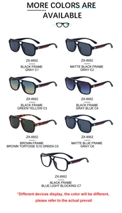 Square pilot sunglasses collection featuring signature striped temples in multiple colors