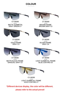 Grid view of various color combinations for CY-98368 sports cycling sunglasses