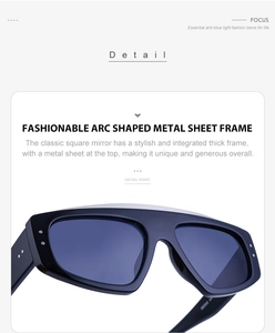 Détail macro de la monture en tôle métallique arquée sur lunettes noires épaisses
