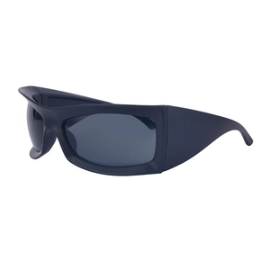 Y2K winddichte Sport-Sonnenbrille mit mattem Rahmen und Rundum-Design für Herren