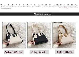 Detailed view of bicolor minimalist handbags featuring vertical stripes and a 20cm scale