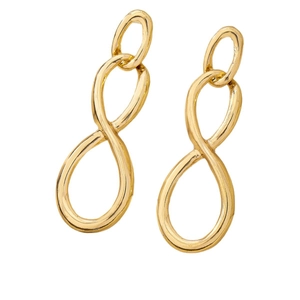 Boucles d'oreilles pendantes géométriques dorées minimalistes pour femmes au fini poli