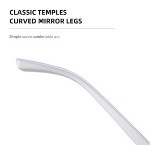 Detailed macro view of matte silver punk sunglasses temples with comfortable curved design