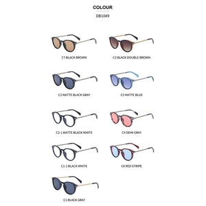 Retro round cat-eye sunglasses collection in multiple colors for men and women