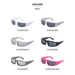 Steampunk UV400 sports sunglasses for men and women available in six metallic frame colors