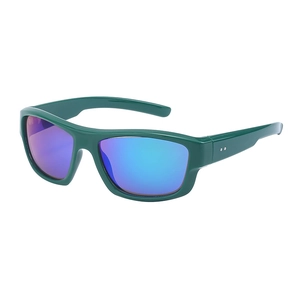 Lunettes de soleil de sport Y2K monture verte et verres dégradés violets