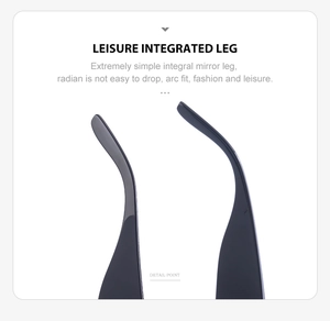 Détail des branches de lunettes de soleil incurvées avec design ergonomique