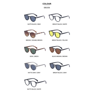 Retro small round frame sunglasses DB1036 in nine assorted colors for men and women