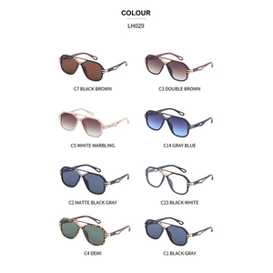 Steampunk retro pilot sunglasses set in eight diverse color options for men