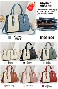 Structure interne et palette de couleurs du sac cabas matelassé à losanges avec bandoulière