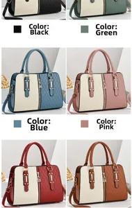 Collection of diamond embossed patchwork tote bags in diverse colors and metal zip details