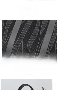 Close-up detail of wave-textured PU leather material with scratch-resistant features