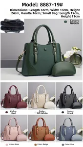 Detailed size dimensions for striped large tote and matching small coin purse set