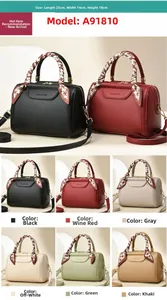 Litchi pattern tote bag details in multiple colors with silk scarf wrapped handles
