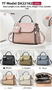Detailed interior compartments and size dimensions of the woven leather handbag