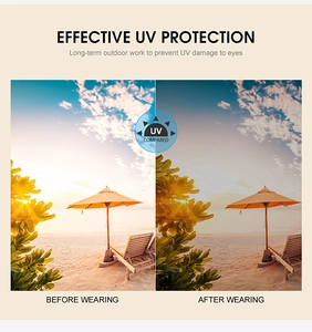 Detail showing effective UV protection and glare reduction on beach sunglasses lens
