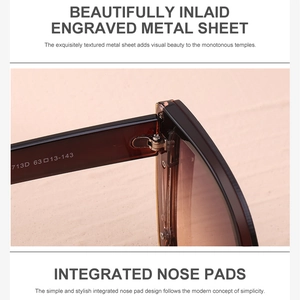 Detail of metal hinge and tortoise shell frame of fashion cat eye sunglasses