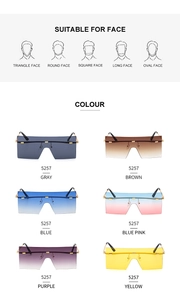 Guide des formes de visage et options de couleur pour lunettes de soleil sans bord