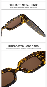 Detail view of durable metal hinges and tortoise frame sunglasses with comfortable nose pads