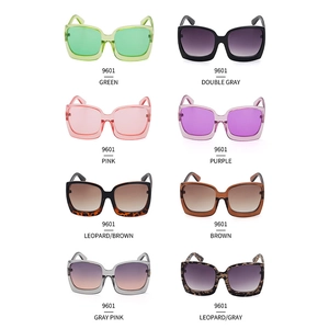 Acht stylische Oversize-Quadrat-Sonnenbrillen für Damen mit UV-Schutz in verschiedenen Farben