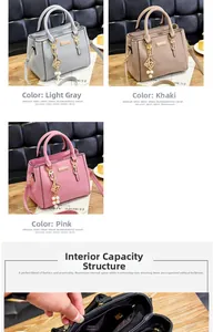 Detailed interior zipper pocket and leather texture of these stylish crossbody handbags