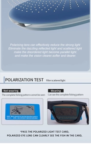 Polarized lens detail showing glare reduction and high-definition clarity test view
