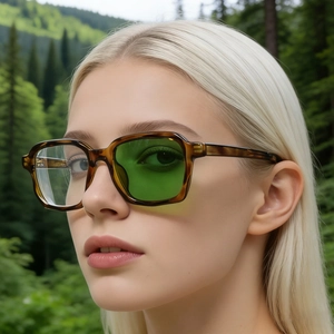 Photochromic Sunglasses Women Square PC Frame Fashion Color Changing UV400 Eyewear Outdoor Trendy