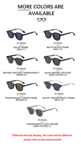 Plusieurs options de couleurs de lunettes de soleil carrées rétro avec verres dégradés