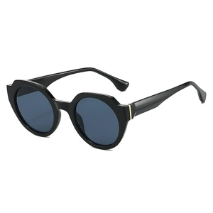 Retro Round Fashion Sunglasses For Women UV400 Protection Irregular Geometric PC Frame Trendy Outdoor Eyewear