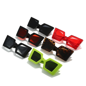 Modern oversized geometric sunglasses for men and women in various trendy frame colors
