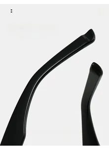 Detailed close-up of curved TR90 sunglasses legs designed for a comfortable fit